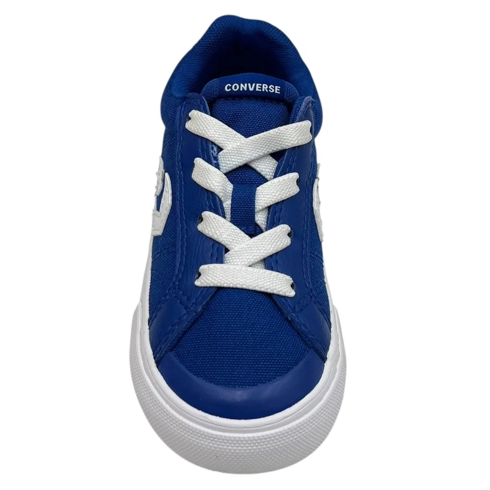Converse Toddler Boys Slip-on Sneaker Sz 8 Royal Blue-White Canvas‎ Casual Shoes
